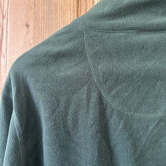 Men's DDX Dri-Duck Small Dark Green Quarter Zip Fleece Sweater Pullover‎ V-Neck - Picture 7 of 11